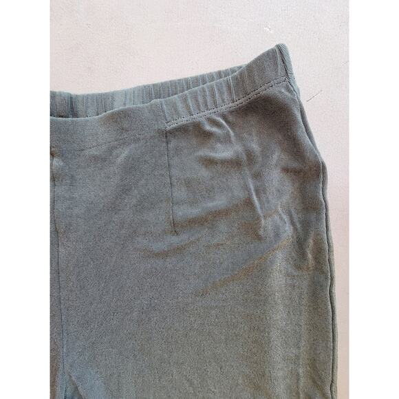 Chico's Travelers Classic Meredith Crop Wide Leg PullOn Pants Forest Green Large - Picture 3 of 4